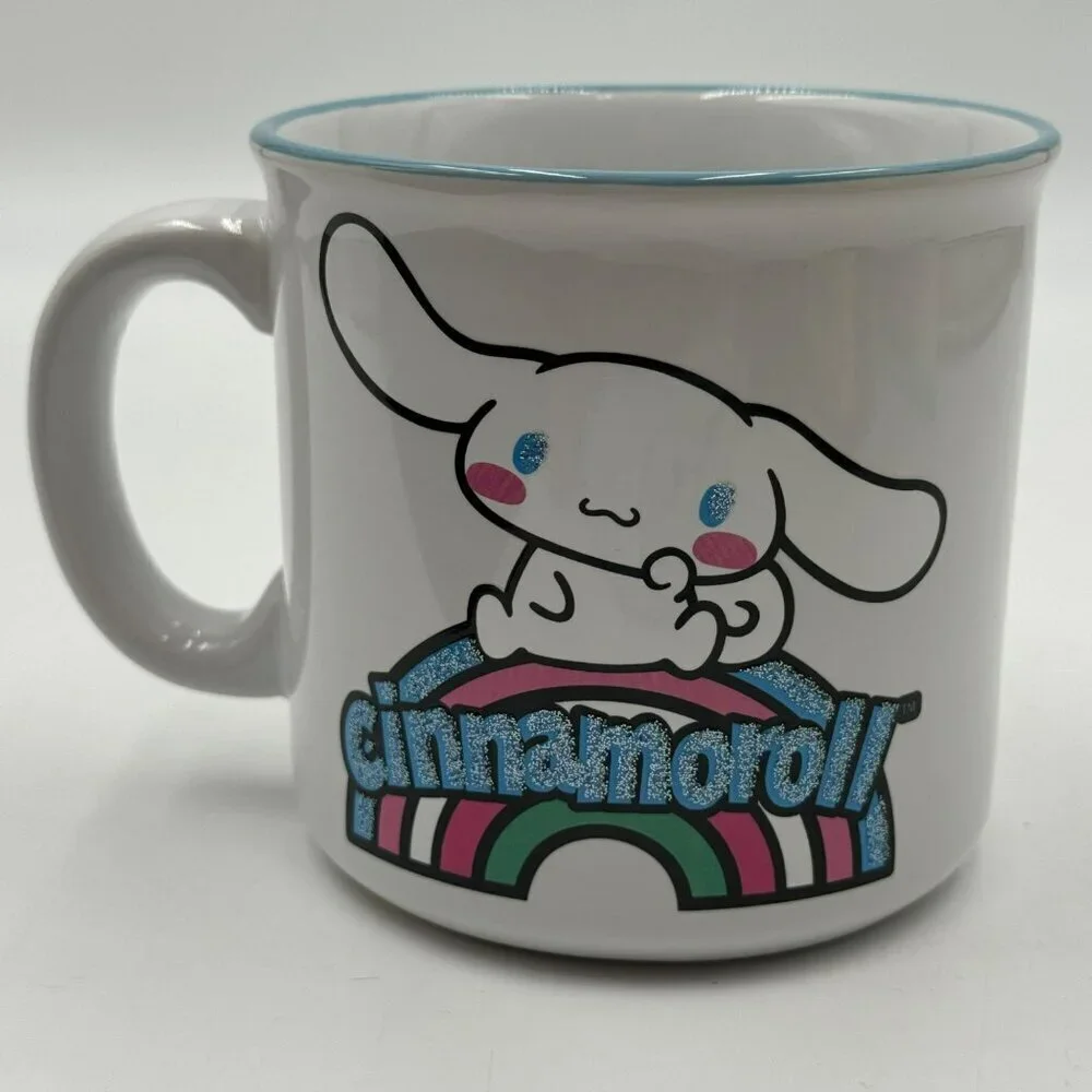 Cinnamoroll by Sanrio White Coffee Mug Rainbow 20oz